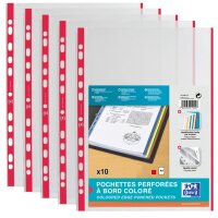 Oxford Pochettes perforées, format A4, avec bande...