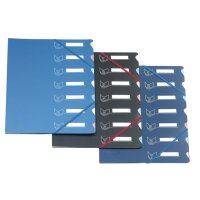 extendos Ordnungsmappe 437, DIN A4, 7 Taben farbig sortiert