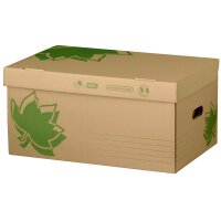 FAST NATURE LINE Archiv-Klappdeckelbox, braune Wellpappe