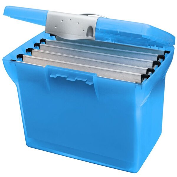 Oxford Valisette plastique ClassN Go, bleu translucide