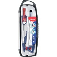 Maped Coffret compas Stop System, set de 5 pièces, gris