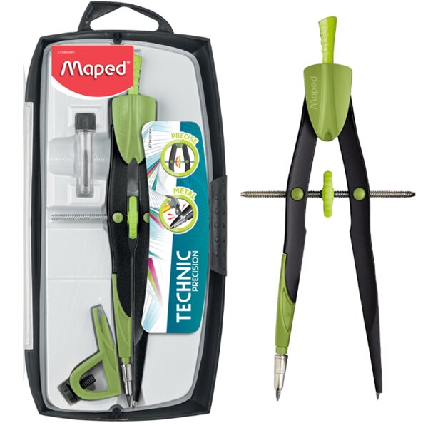 Maped Coffret compas Technic Precision, longueur: 165 mm