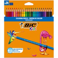 BIC KIDS Crayons de couleur Tropicolors, étui en...