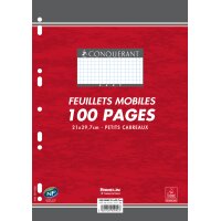 CONQUERANT SEPT Feuillets mobiles 210 x 297 mm,...