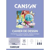 CANSON Zeichenheft, blanko, 125 g qm, 240 x 320 mm
