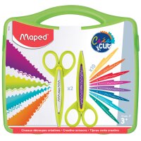 Maped Mallette de ciseaux cranteurs, 10 coupes...