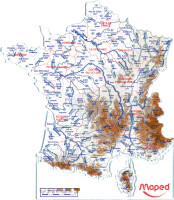 Maped Schablone Frankreich-Landkarte, Inhalt: 2 Stück