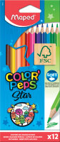 MAPED Crayon de couleur COLORPEPS Star, étui...