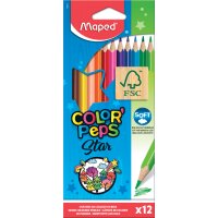 Maped Crayon de couleur COLORPEPS Star, étui...