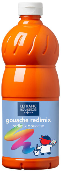 LEFRANC Gouache liquide Bleu Outremer - 1000 ml Redimix Enfant