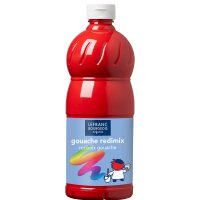 LEFRANC BOURGEOIS Gouache liquide 1.000 ml, rouge carmin