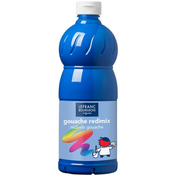 LEFRANC BOURGEOIS Gouachefarbe 1.000 ml, prim&auml;rblau