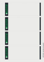 LEITZ Etiquette pour dos de classeur, 61 x 192 mm, vert