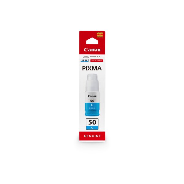 CANON Bouteille dencre cyan GI-50C PIXMA G5050/G6050 70ml