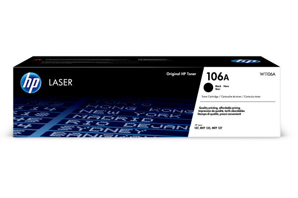 HP Cartouche Toner 106A noir W1106A Laser 107w 1000 p.