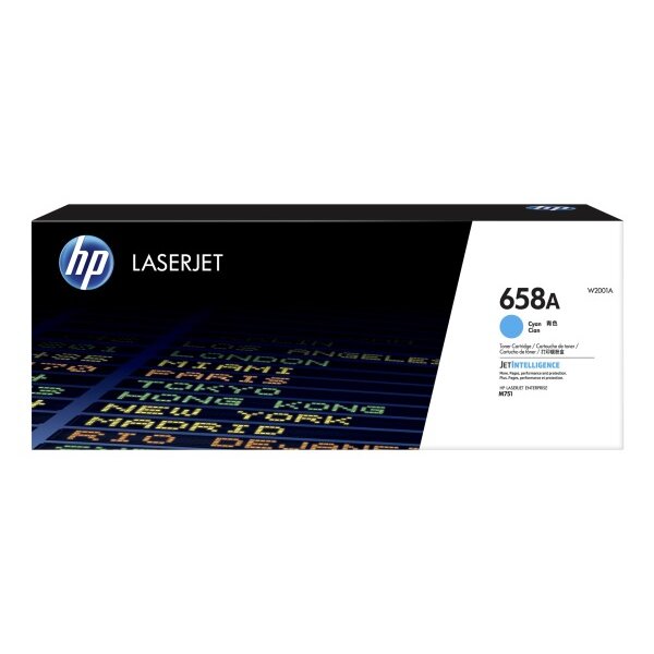HP Cartouche toner 658A cyan W2001A CLJ Enterprise M751 6000 p.