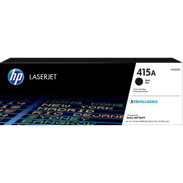 HP Cartouche toner 415A noir W2030A CLJ Pro M454/MFP M479 2400 p.
