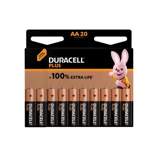DURACELL Pile Plus Power 4-017986 AA/LR6 20 pcs.