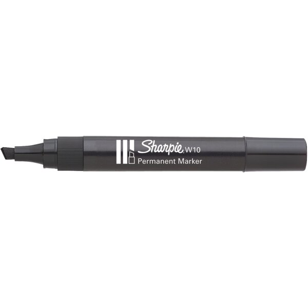 Sharpie Marqueur permanent W10, pointe biseautée, noir
