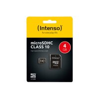 INTENSO micro SDHC Card Class 10 4GB 3413450