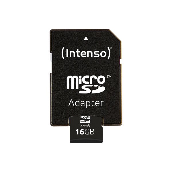 INTENSO Micro SDHC Card 16GB 3413470 Class 10
