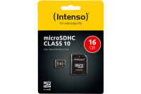INTENSO Micro SDHC Card 16GB 3413470 Class 10