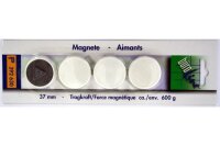 BÜROLINE Magnet 37 mm 392630 weiss 4 Stück