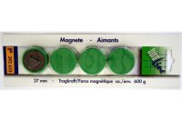 BÜROLINE Magnet 37 mm 392633 grün 4 Stück