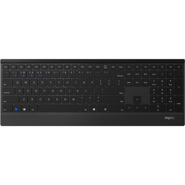 RAPOO 9500M Wireless Deskset Combo 18897 Multimode, black