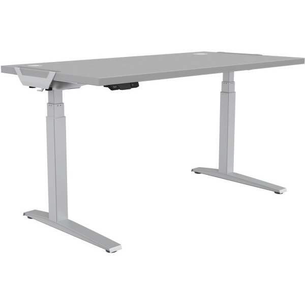 FELLOWES Cadre de la table élévatrice 8802001 argent, réglable en hauteur
