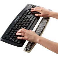 Fellowes Repose-poignet pour clavier Photo Gel, noir/blanc