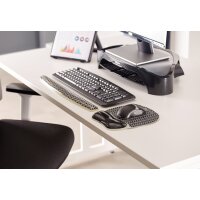 Fellowes Tastatur-Handgelenkauflage Photo Gel, schwarz weiss