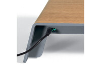 SIGEL Monitorständer USB 52x25x8cm SA405 smartstyle Metallic-Holz