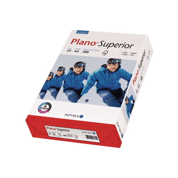 PLANO SUPERIOR Kopierpapier A4 88026776 weiss, 60g SB FSC 500 Blatt