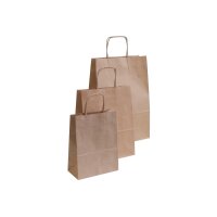 NEUTRAL Tragtaschen Allegra natur SDS16-AVN Kraft,110g, 16x8x21cm 25 Stk.