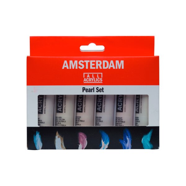 AMSTERDAM Standard Series Acryl Set 17820506 Pearl Töne 6x20ml