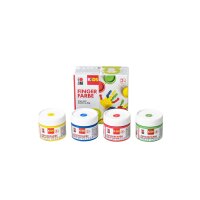 Marabu KiDS Fingerfarbe, 100 ml, 4er Set