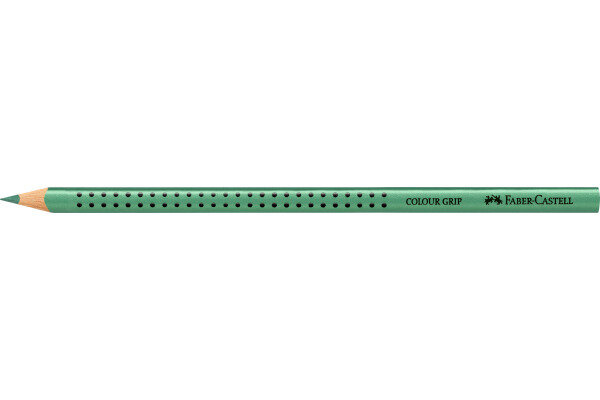 FABER-CASTELL Farbstift Colour Grip 112491 grün metallic