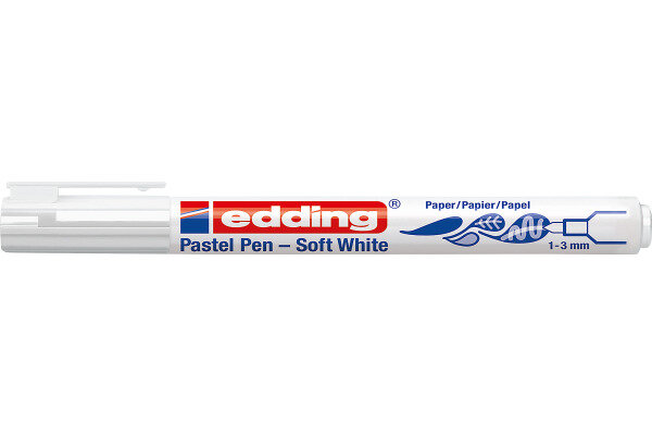 EDDING Pastel Pen 1500 1-3mm 1500-049 blanc