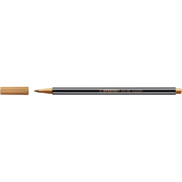 STABILO Stylo feutre Pen 68 metallic, argent