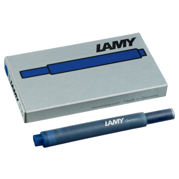 LAMY Grossraum-Tintenpatronen T10, blau löschbar
