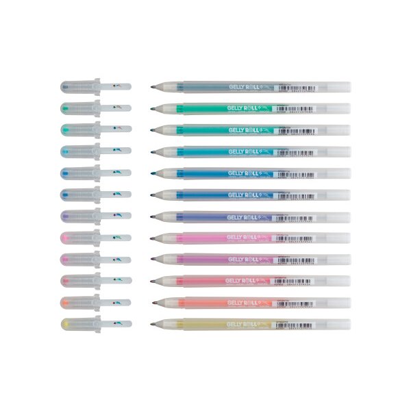 SAKURA Gelly Roll 0.5mm POXPGBSTA12 Startdust Glitter ass. 12 pcs.