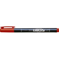 TOMBOW Kalligraphie Stift Hard WS-BH25 Fudenosuke, rot