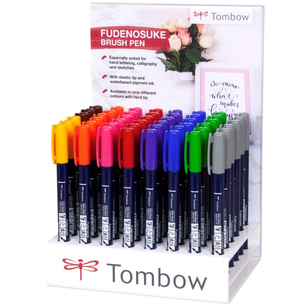 Tombow Kalligraphie-Stift Fudenosuke, 48er Display
