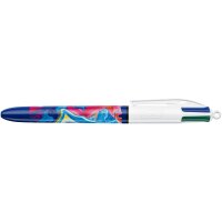 BIC Stylo à bille rétractable 4 Colours Decors, présentoir
