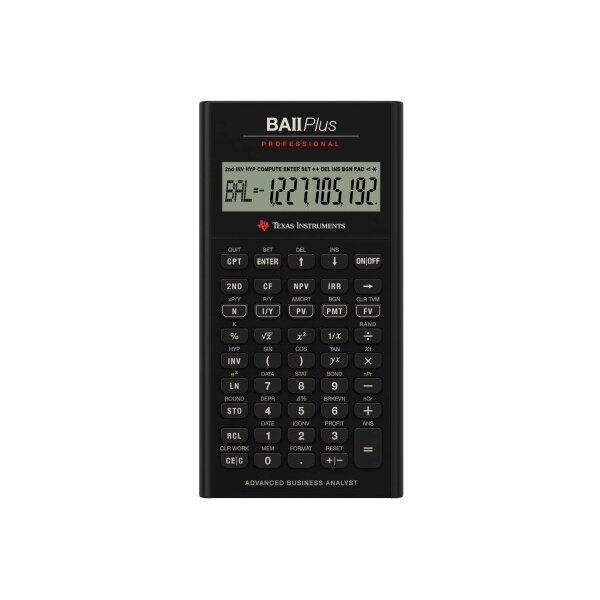 TEXAS INSTRUMENTS Calculator Finance BA II Plus Professi professional d/f/e