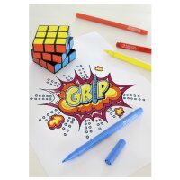 FABER-CASTELL Stylo feutre GRIP COLOUR MARKER,...