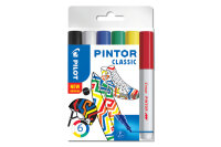 PILOT Marker Set Pintor 0.7mm S6/0537496 6 couleurs classic