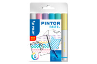 PILOT Marker Set Pintor Pastell EF S6/0537472 6 couleurs