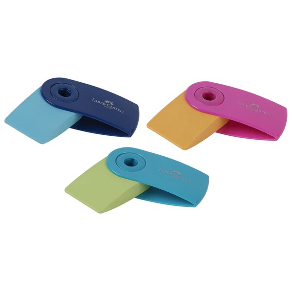 FABER-CASTELL Kunststoff-Radierer SLEEVE MINI, sortiert
